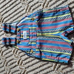 Vintage 90's infant baby 18 months Liberty overalls